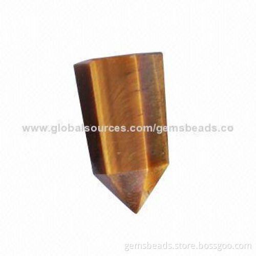 Gemstone point bead for pendant jewelry